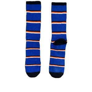 Zumiez Blue and Orange Striped Crew Socks
